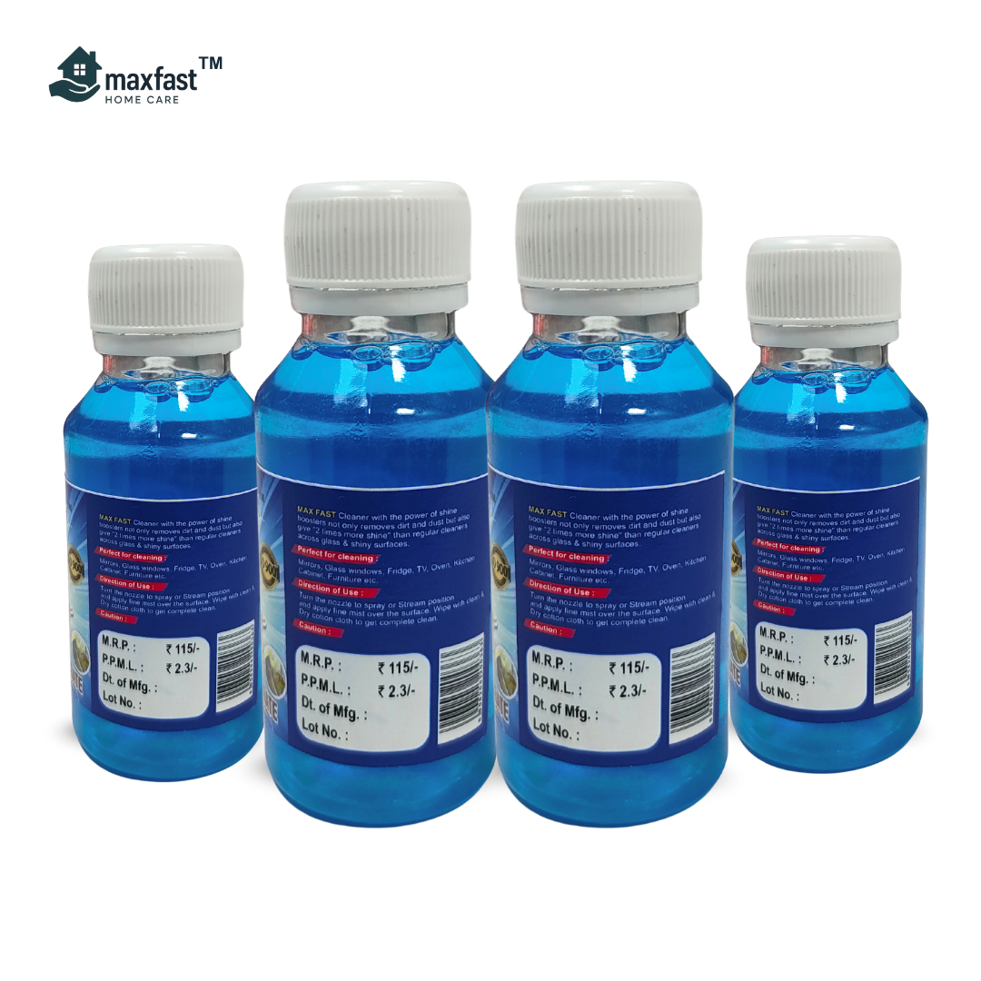 Max Fast Glass & Surface Cleaner Concentrate : Pack of 4