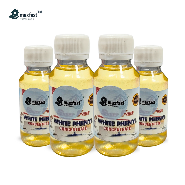 Max Fast White Phenyl Concentrate : Pack of 4