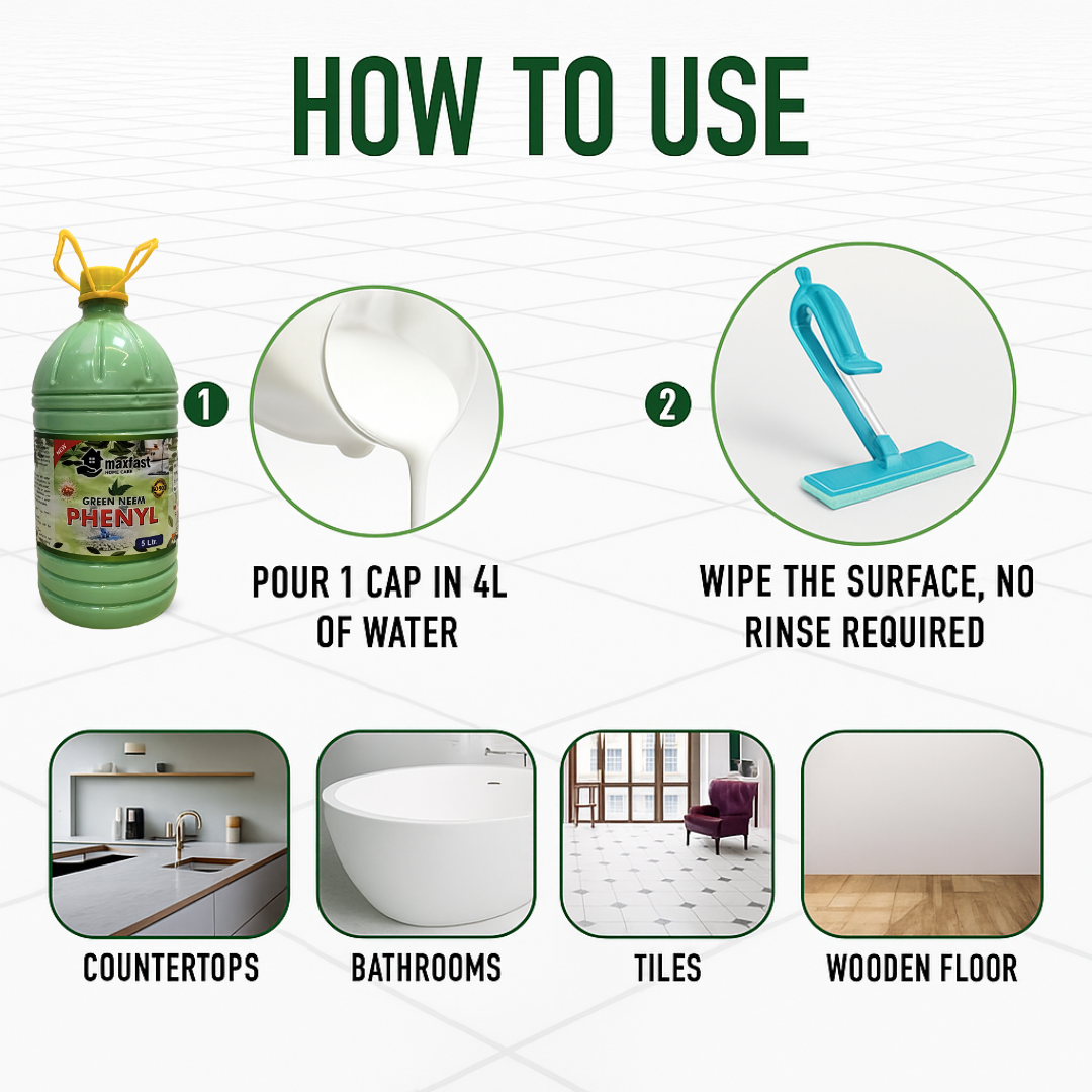 Max Fast Neem phenyl : 5ltr (Single Pack)