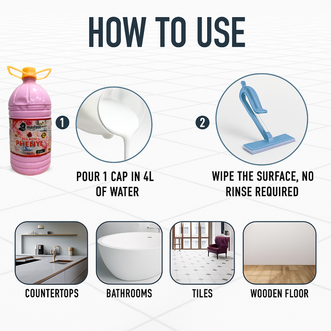 Max Fast Red Rose phenyl : 5ltr ( Single Pack)