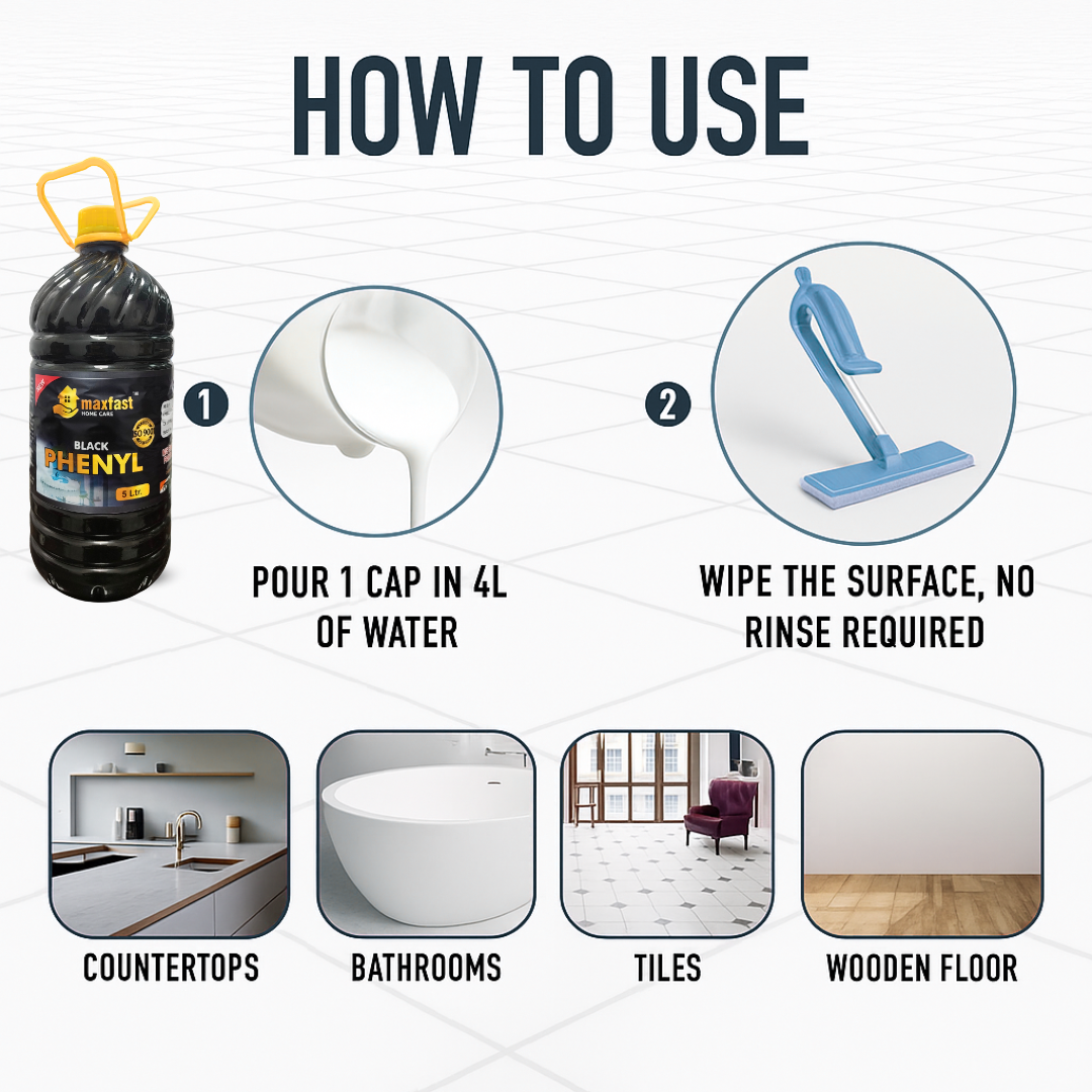 Maxfast Black Phenyl : 5 ltr (Single Pack)