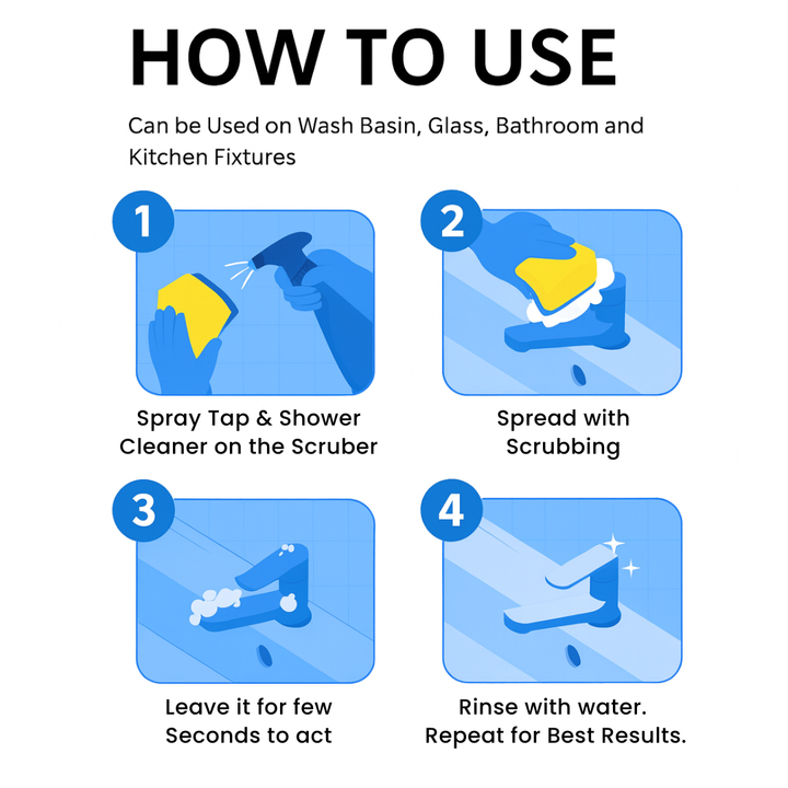 Max Fast tap and shower Cleaner : 500ml