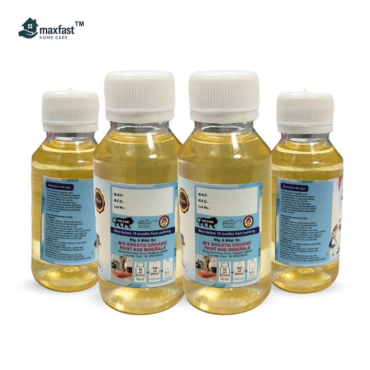 Max Fast White Phenyl Concentrate : Pack of 4