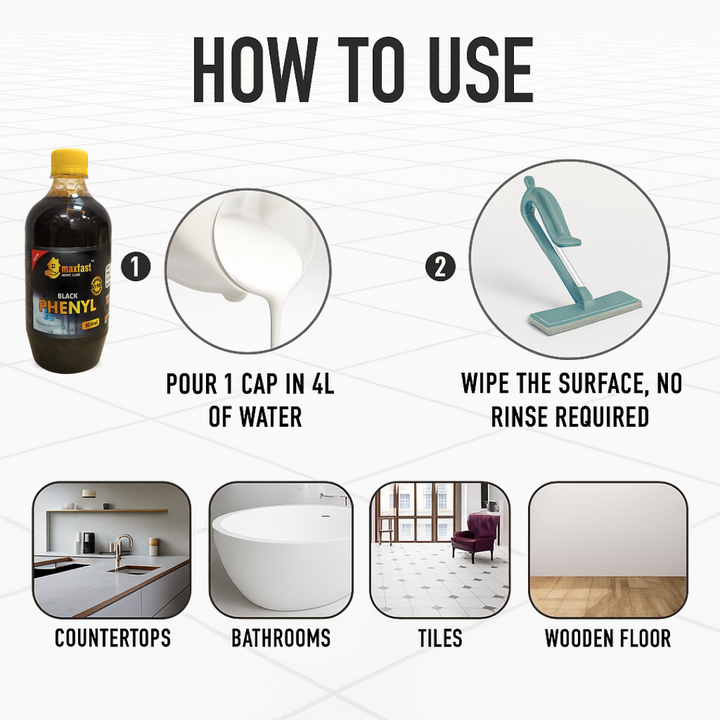 Max Fast Black phenyl : 500ml