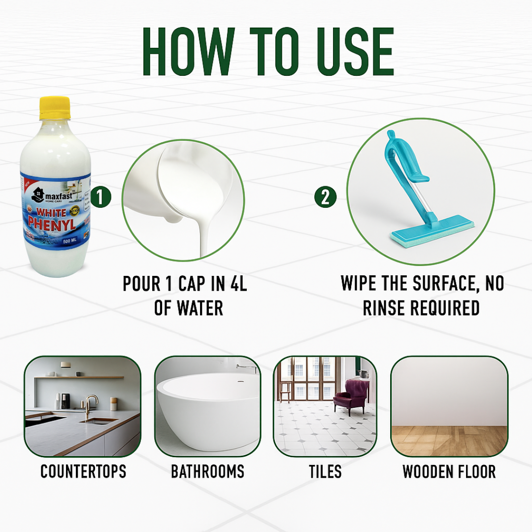 MaxFast  White Phenyl : 500 ml