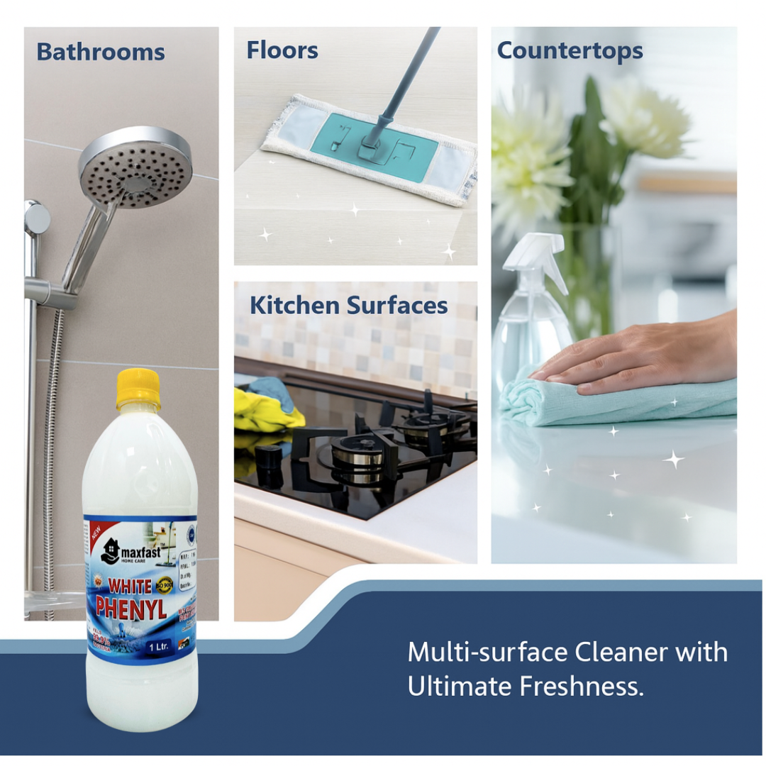 MaxFast White Phenyl : 1ltr