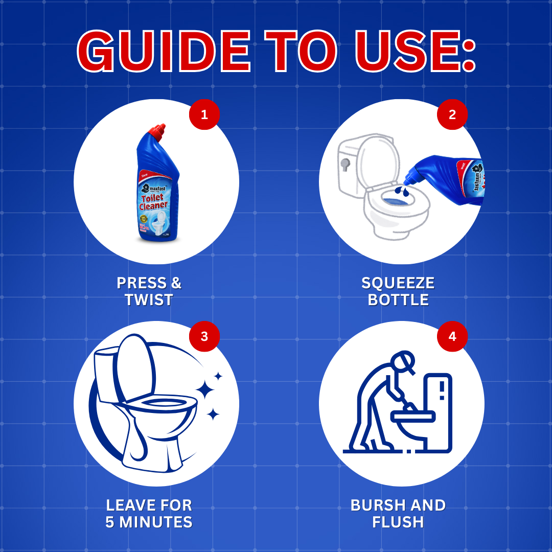 MaxFast Toilet Cleaner : 1 ltr