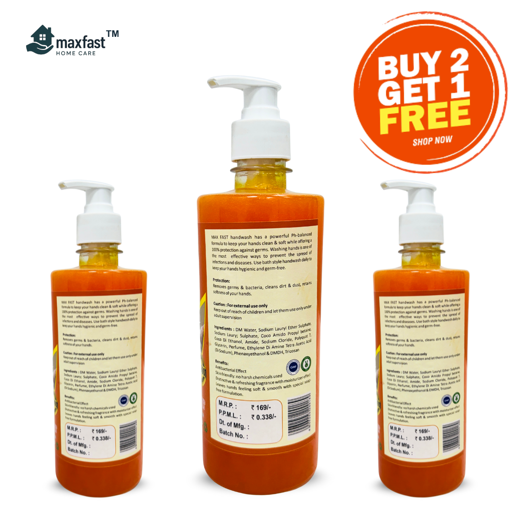 MaxFast Handwash Orange Circular 500ml