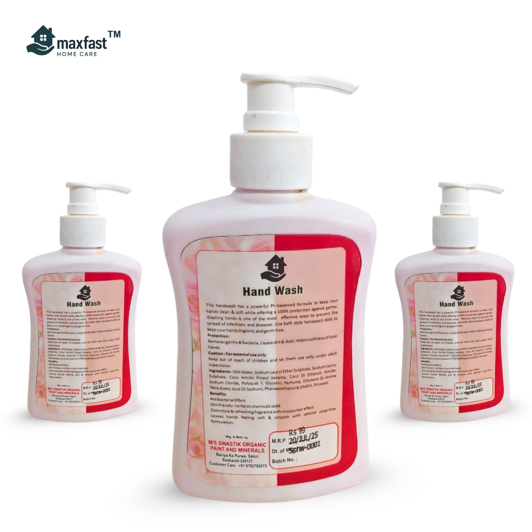 MaxFast Handwash White Rose Bottles 500ml