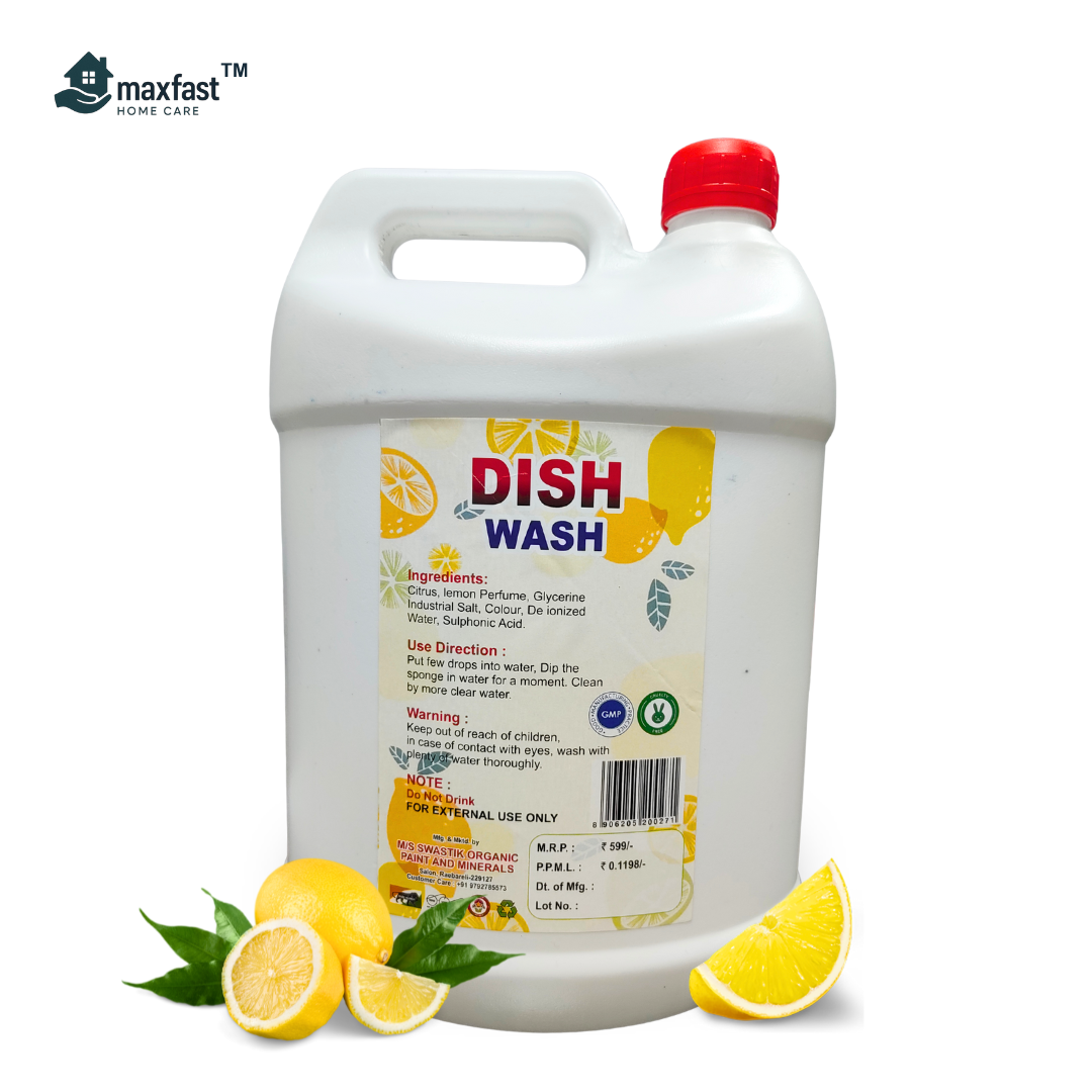 MaxFast  Dishwash Gel : 5 ltr