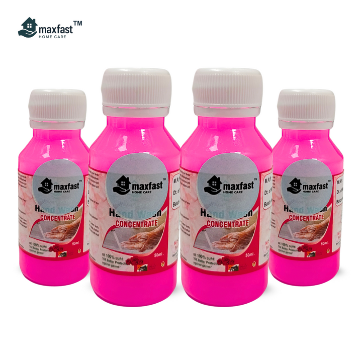 Max Fast Hand Wash Pink Concentrate : Pack of 4