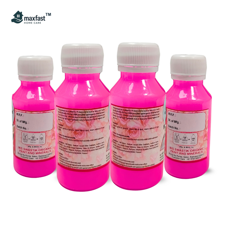 Max Fast Hand Wash Pink Concentrate : Pack of 4