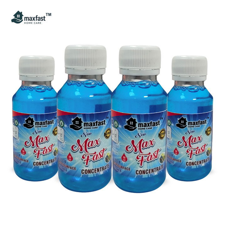 Max Fast Glass & Surface Cleaner Concentrate : Pack of 4